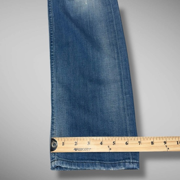 Diesel Jeans Mens 30x32 Blue Akee‎ Regular Slim Tapered Stretch Distressed 0854V - Picture 11 of 16